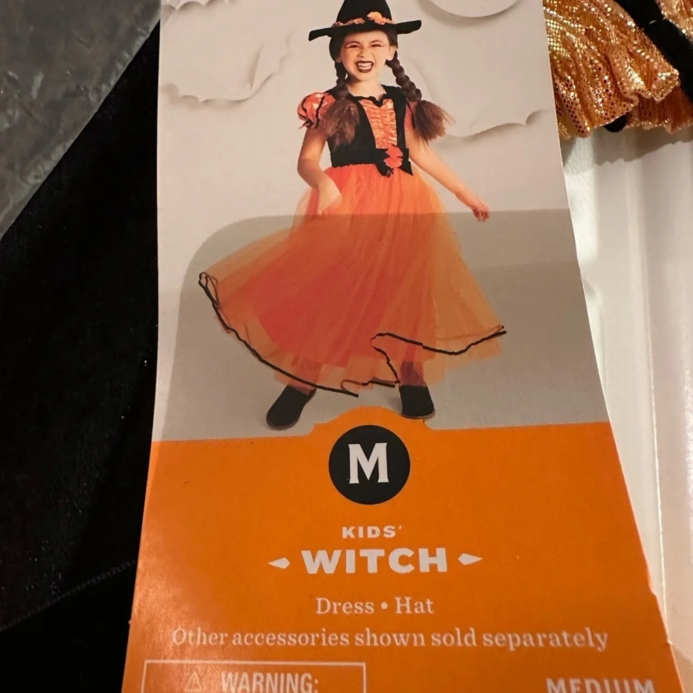 Orange and Black Kids Halloween Costume - Picture 9 of 12